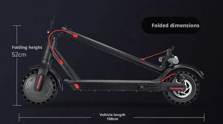 Foldable Electric Scooter for Adults & Teens- Portable Commuting E-Scooter with Long-Lasting Battery