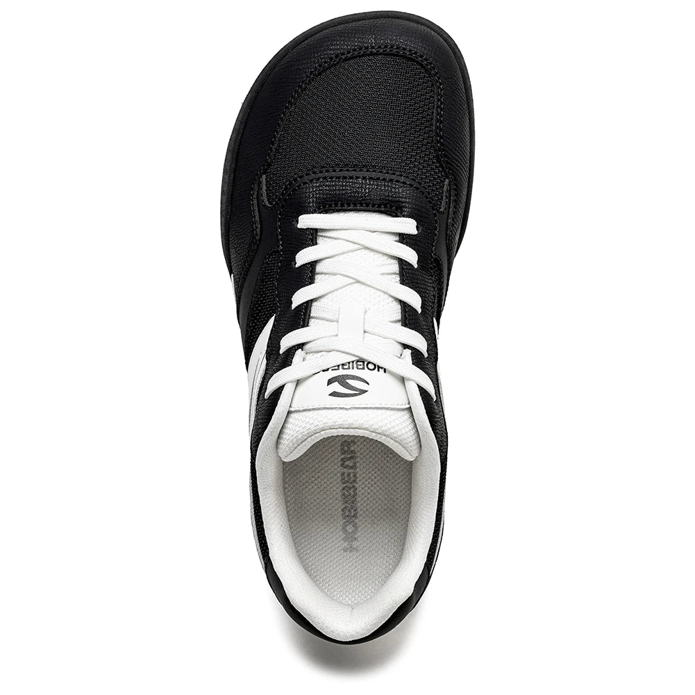 HOBIBEAR Men's Wide Width Shoes Barefoot Lace Up Sneakers Lightweight Flexible Casual Walking Shoes for Unisex