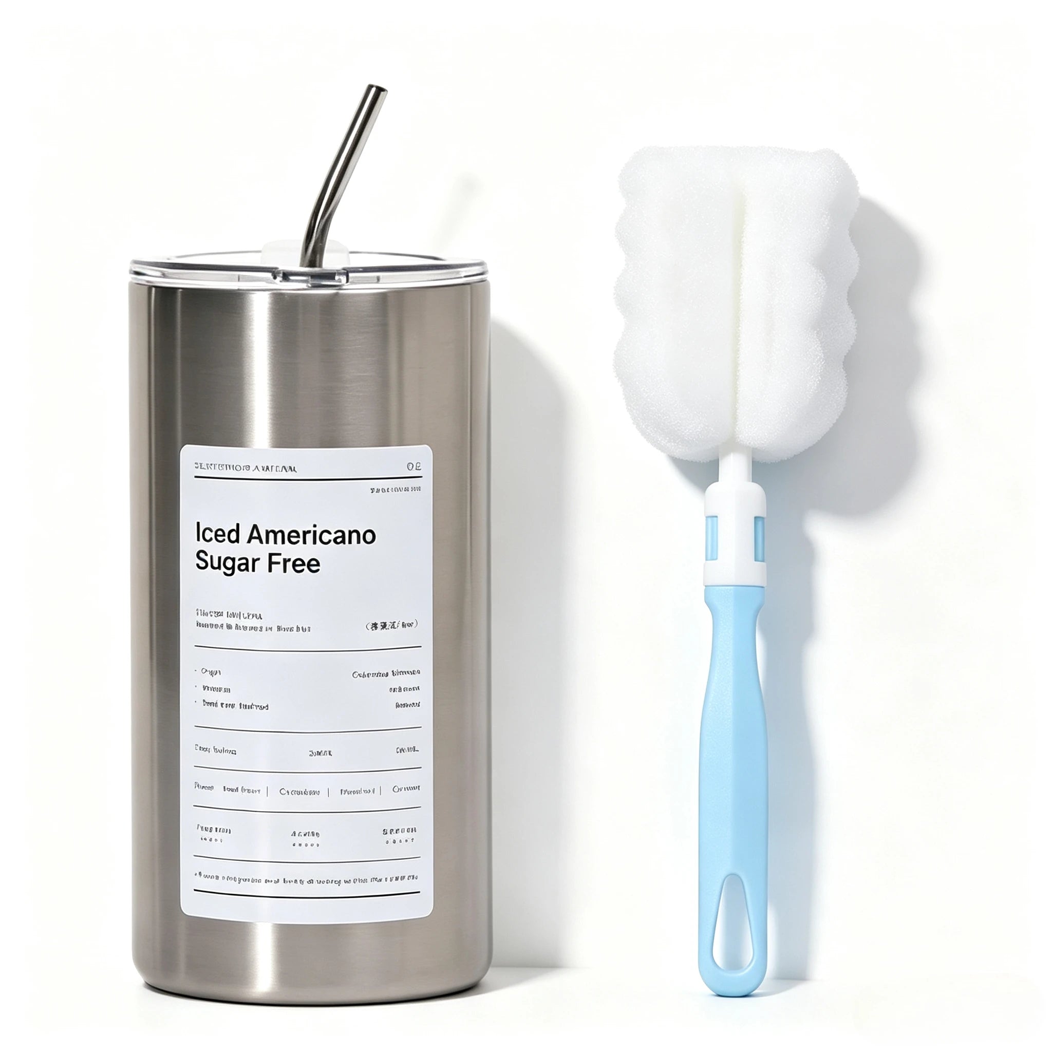 Portable 600ml Thermos Cup 304 Stainless Steel Coffee Mug Thermal Leak-proof Water Bottle with Straw Insulated Bottle Drinkware