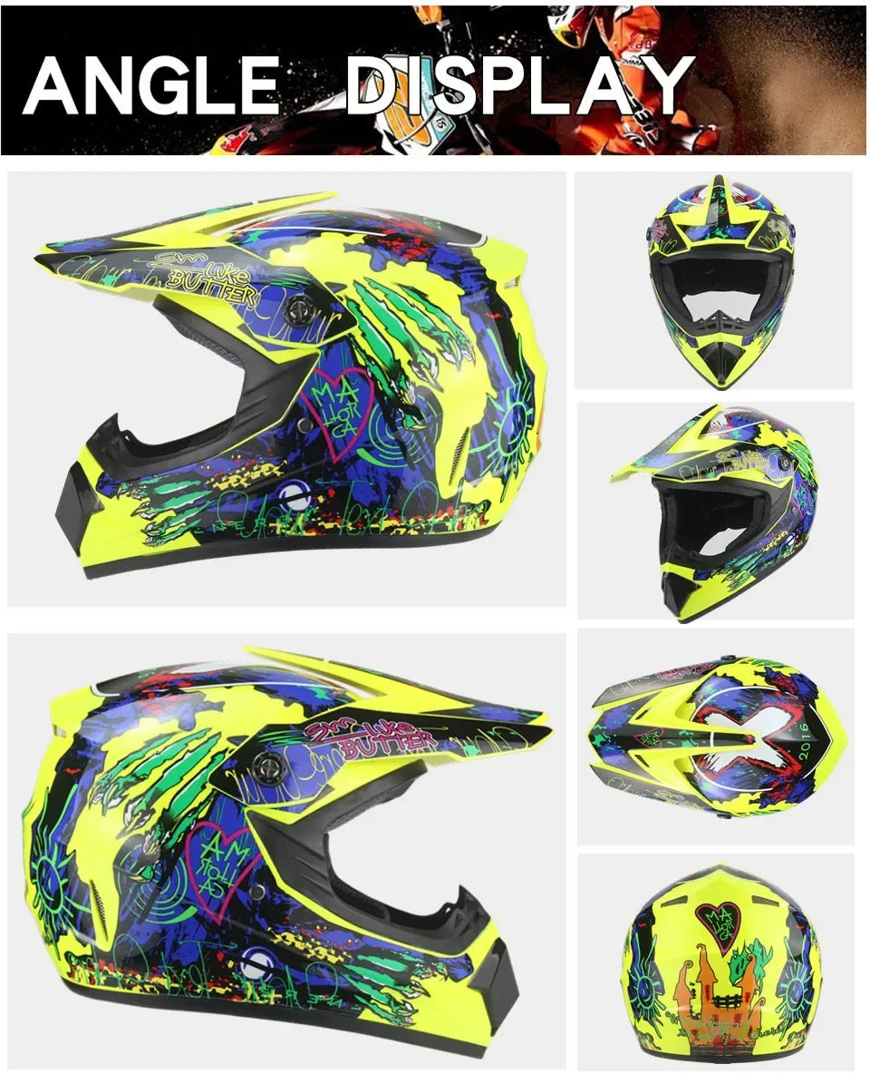 Casco Integral Moto Todoterreno | Downhill y Cross - ¡Incluye 3 Regalos!