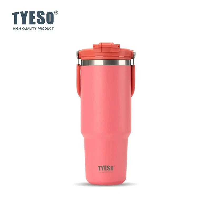 TYESO Large Capacity Stainless Steel Thermo Bottle Car Coffee Cup Keep Cold and Heat Thermal Mug Sport Water Bottle Vacuum Flask