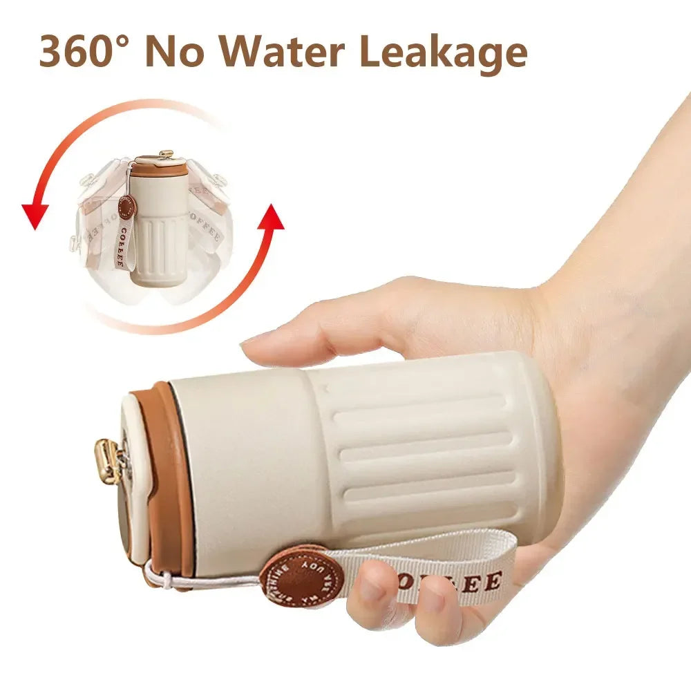 450ml Thermos Bottle Smart Display Temperature 316 Stainless Steel Vacuum Cup Office Coffee Cup Business Portable Thermal Mug