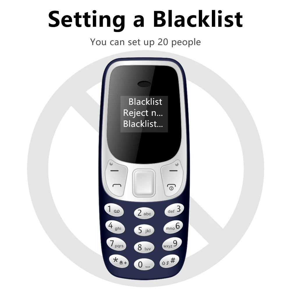 SERVO BM10 Mini Feature Phone Dual SIM Dual Standby Voice Dialing Low Radiation Mp3 Player With Earhook Pocket Cellular Phone