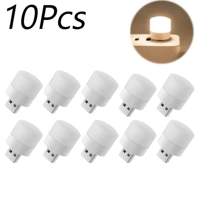 Luz LED USB Mini - Lámpara de Lectura Portátil