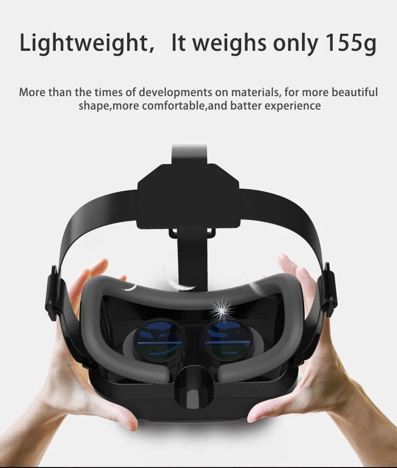 VR Glasses 3D Virtual Reality Smart Phone Mobile Smartphones 7 Inch Headset Helmet Game Wirth Real Viar Goggles Lenses Devices