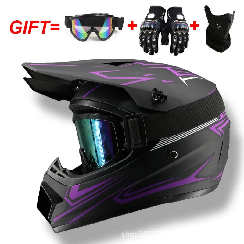 Casco Integral Moto Todoterreno | Downhill y Cross - ¡Incluye 3 Regalos!