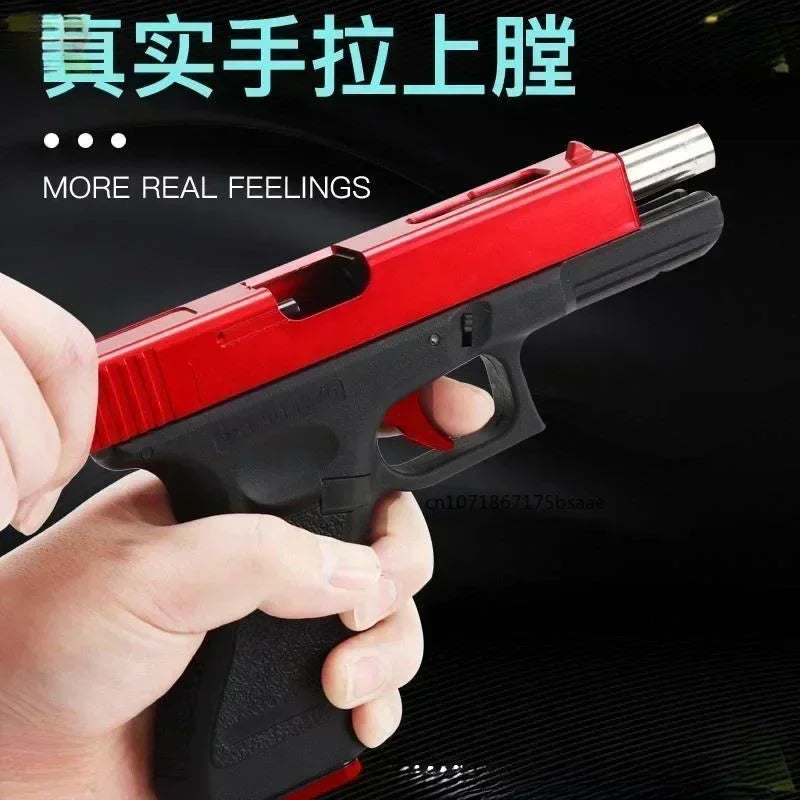 G17 Alloy Toy Gun Realistic Look Detachable Design with Free Aiming Device Exquisite Collection Great Birthday Gift for Boys