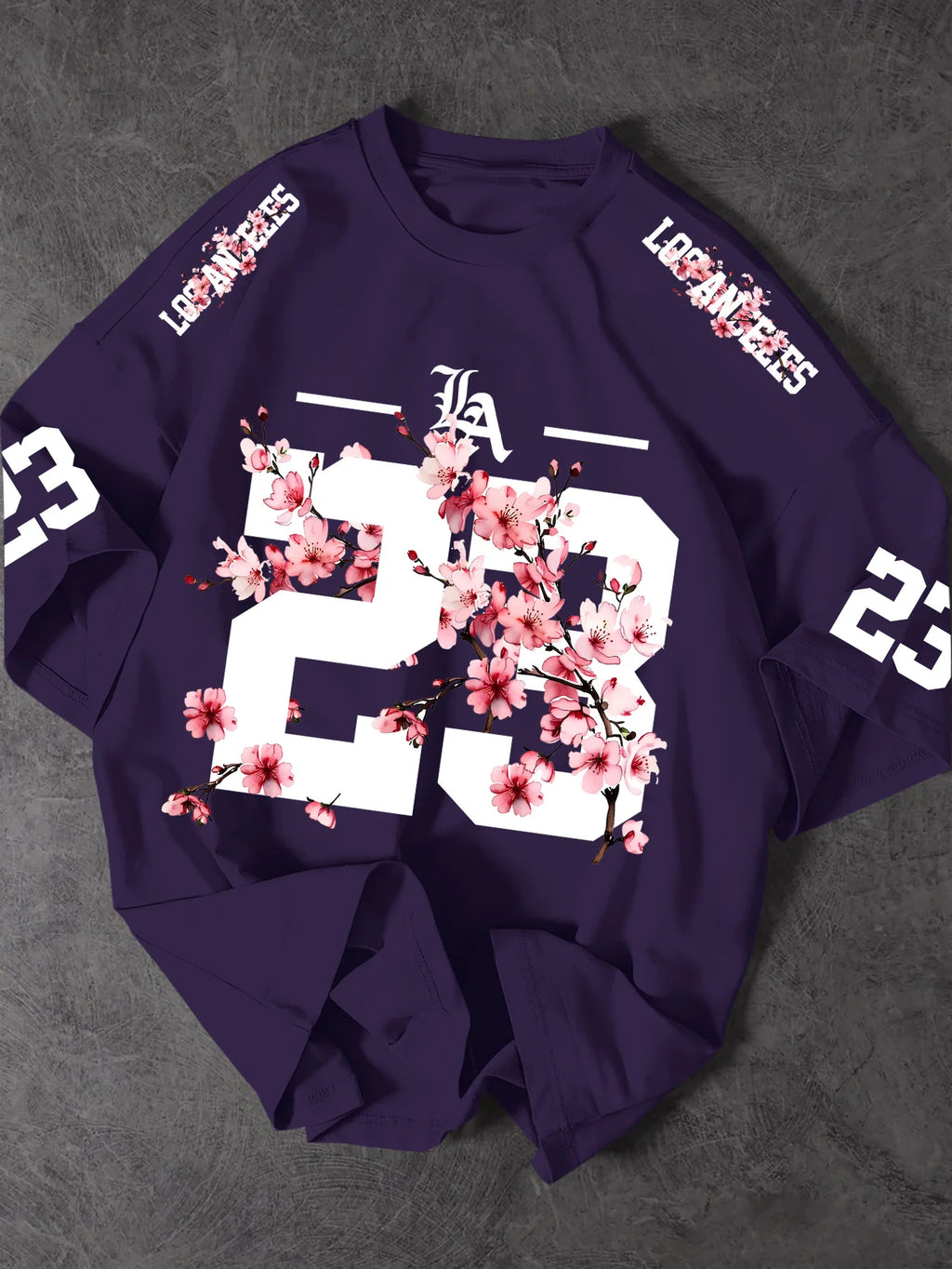Remera Hombre Talle Grande - Estampado Flor de Cerezo 3D