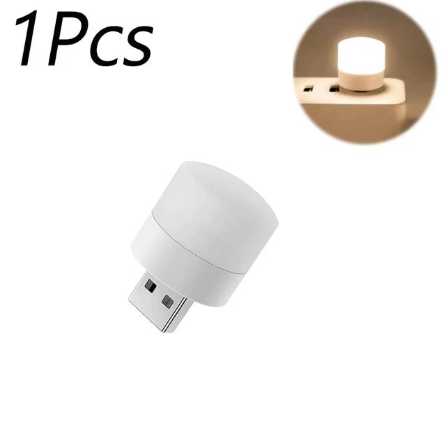 Luz LED USB Mini - Lámpara de Lectura Portátil