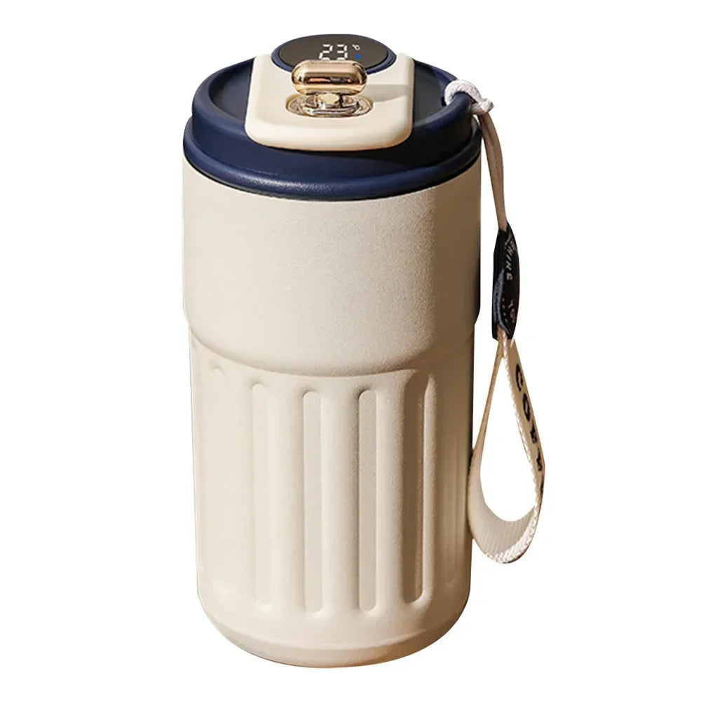 450ml Thermos Bottle Smart Display Temperature 316 Stainless Steel Vacuum Cup Office Coffee Cup Business Portable Thermal Mug