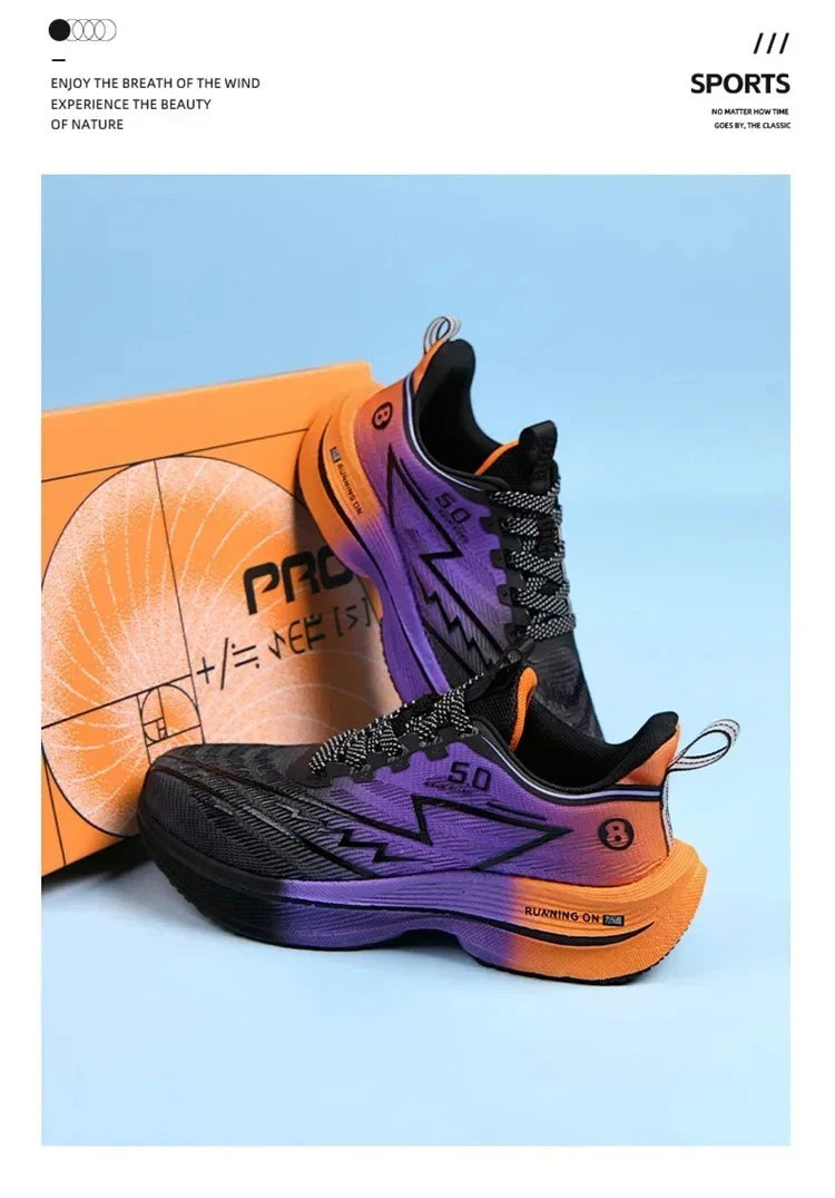 Zapatillas Running Placa de Carbono – Amortiguación Antideslizante Unisex