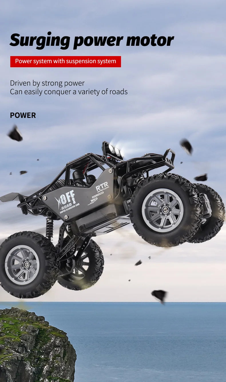 ZWN 1:20 2WD RC Car With Led Lights Radio Remote Control Cars Buggy Off-Road Control Trucks Boys Toys for Children