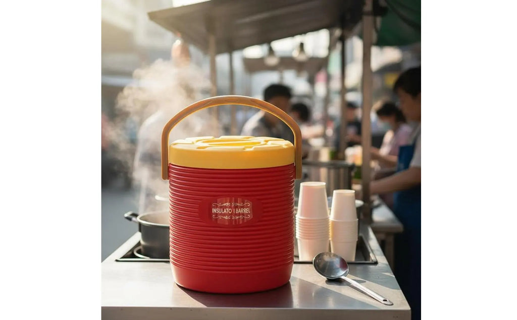 Stainless Steel Insulated Container Long-Lasting & Sturdy Large Capacity Thermal Jug Insulated Beverage Dispenser Leak-Resistant