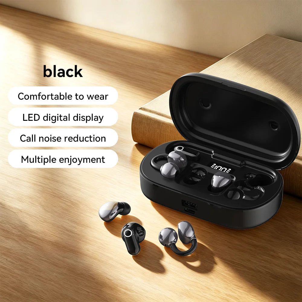 6 Earphones Wireless Bluetooth Headphones Smart Touch Half Ear Clip Ear Sleeping Couple Creative Gifts Noise Reduction Headsets