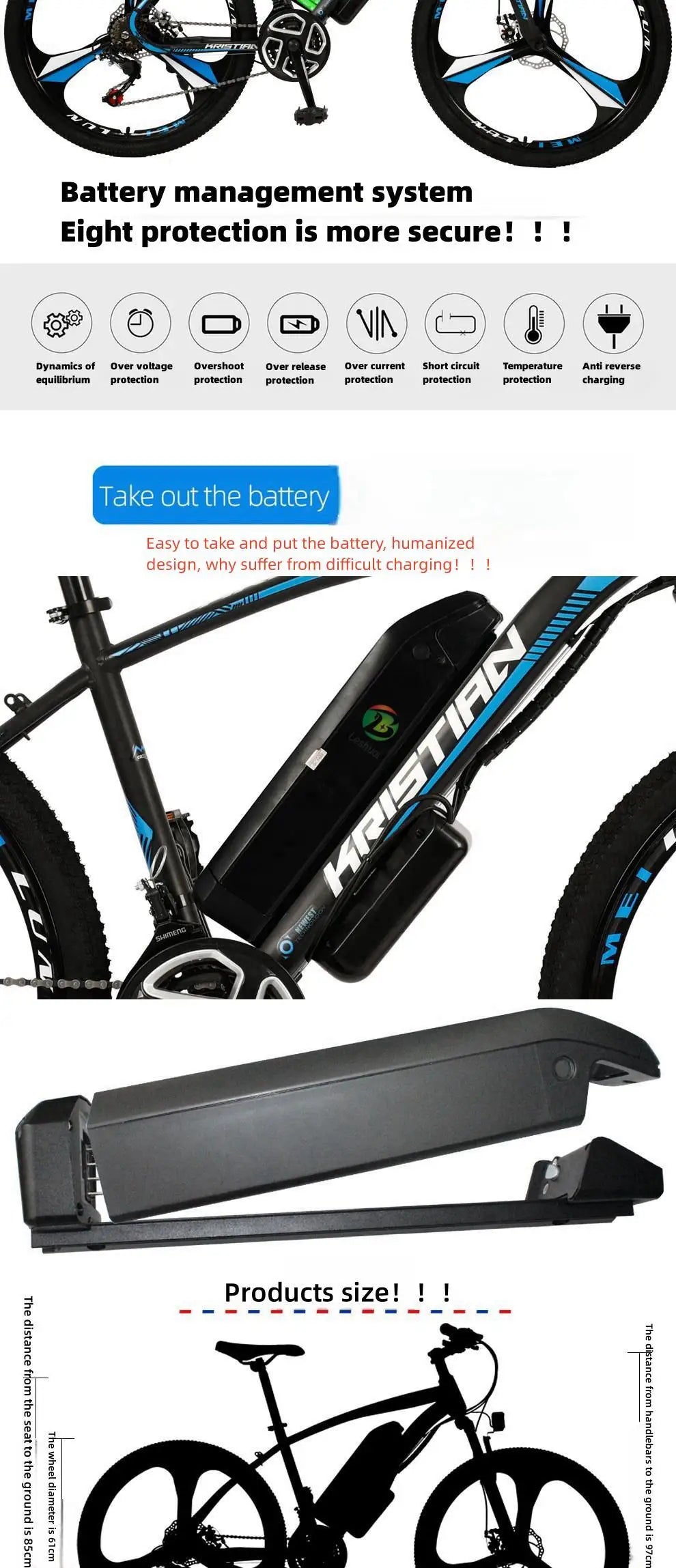 750W Electric Folding City Bike 48V 48V Lithium Battery Steel Frame Electric Mountain Bike With Fat Tire