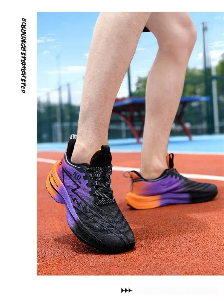 Zapatillas Running Placa de Carbono – Amortiguación Antideslizante Unisex