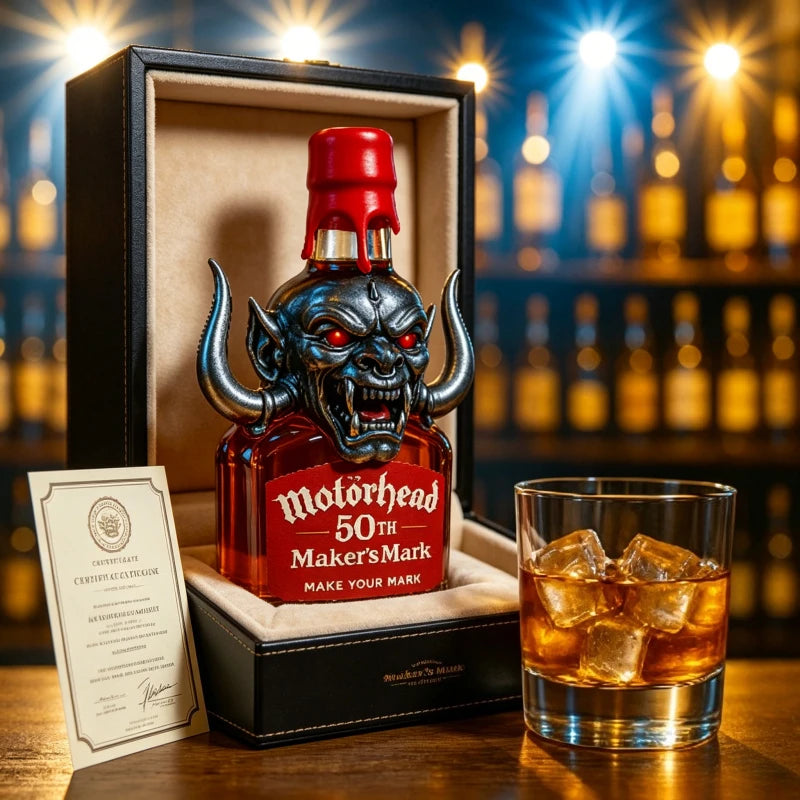 Rock Legend Motorhead 50TH Memorial Whiskey, Hardcore American Bar Collection Liquor