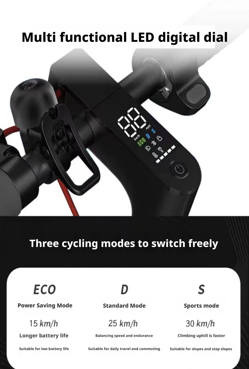 Foldable Electric Scooter for Adults & Teens- Portable Commuting E-Scooter with Long-Lasting Battery