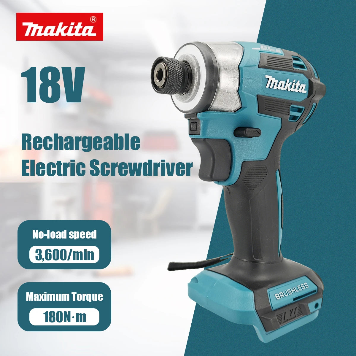 Atornillador Impacto Makita DTD173 | 1800RPM 180Nm - Para Madera, Pernos y Metal