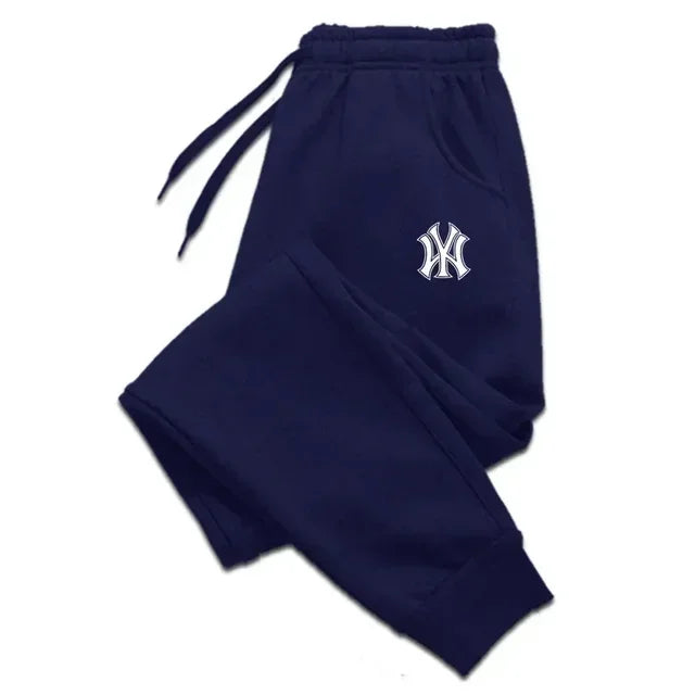 Men's Autumn Winter Jogging Pants Fleece Lined Sweatpants Casual Cotton Running Trousers Breathable Fitness Gym Sportswear