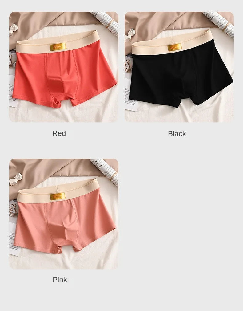 Luxury Men Underpants Man Cotton Breathable Comfortable Boxer Selling Shorts Men's Panties Plus Size Panties Underwear Gift
