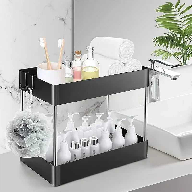 Organizador Bajo Mesada 2 Niveles - Baño y Cocina