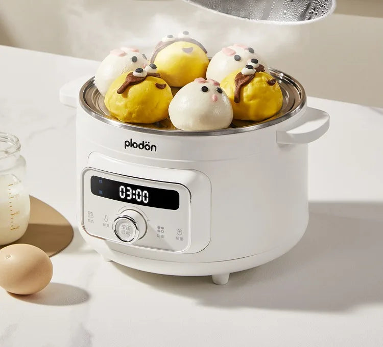 Multifunctional Stainless Steel Electric Pot Steam Stew Cooker Baby Food Cooking Pot