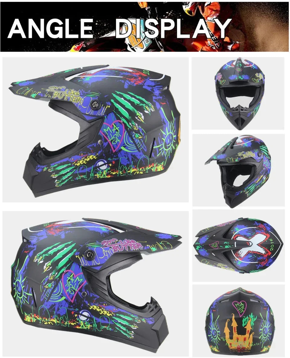 Casco Integral Moto Todoterreno | Downhill y Cross - ¡Incluye 3 Regalos!