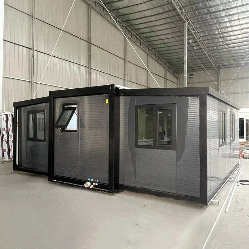 High Quality 20ft 40ft Expandable Container House Luxury 2 3 Bedroom Movable Prefab Foldable Villa Made of Steel Sandwich Panel