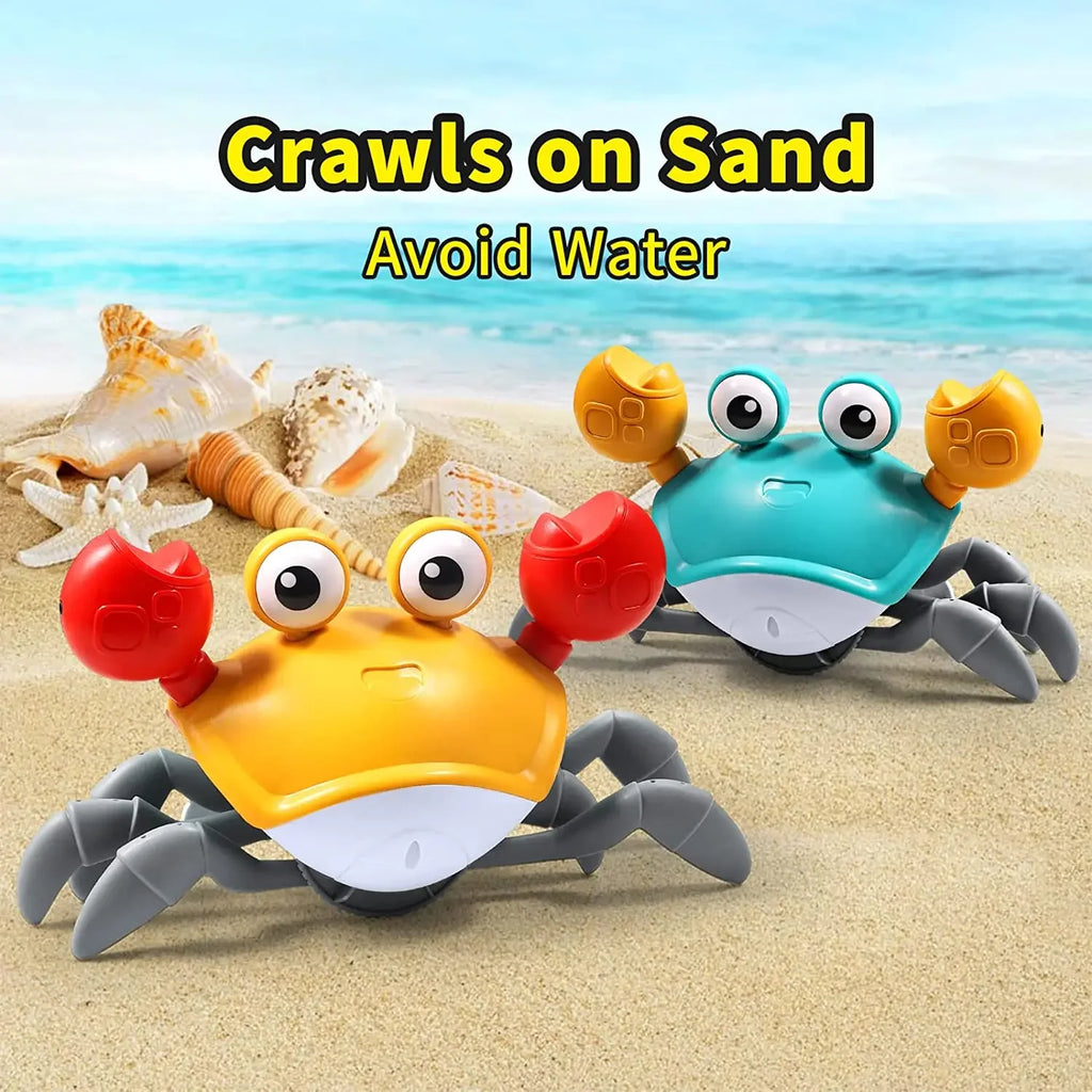Fun Dancing Crab Run Away Toy For Babies Crawling Interactive Escape Crabs Baby Birthday Thanksgiving Christmas Gift No Battery