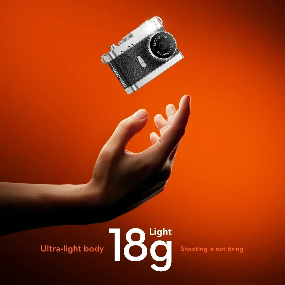 S142 Retro Digital Camera 720P Video Recorder LED Fill Light 0.96 Inch IPS Screen Portable Mini Digital Camera