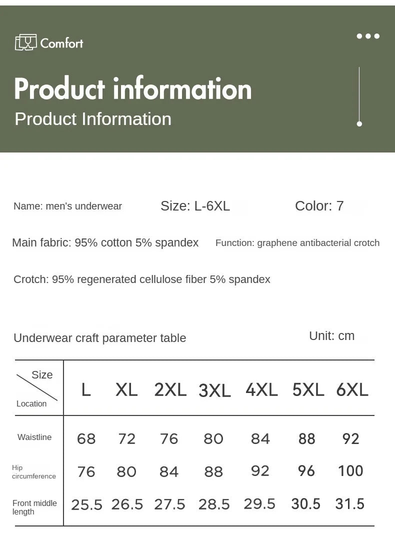 Luxury Men Underpants Man Cotton Breathable Comfortable Boxer Selling Shorts Men's Panties Plus Size Panties Underwear Gift
