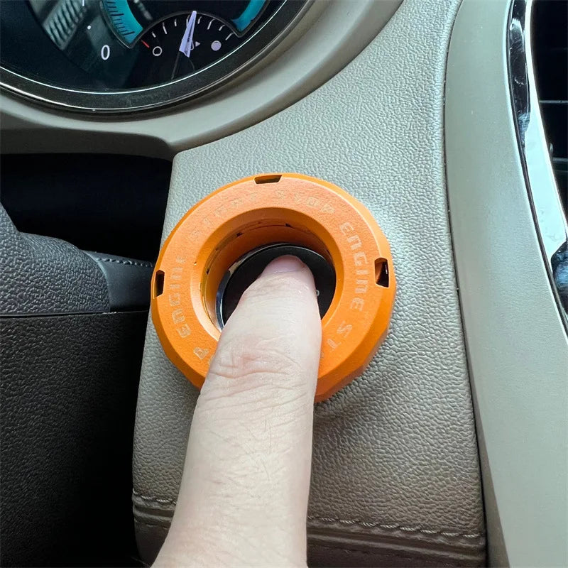 Ignition Device Decor Motorcycle Key Cover Car Interior Sticker Decorative Rotary Push To Start Button Cover for Motorcycle Lock