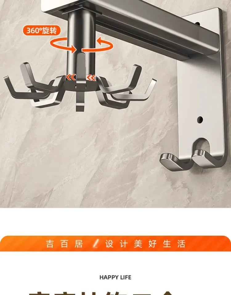 Gancho Giratorio 360° para Cocina - Organizador Multiusos