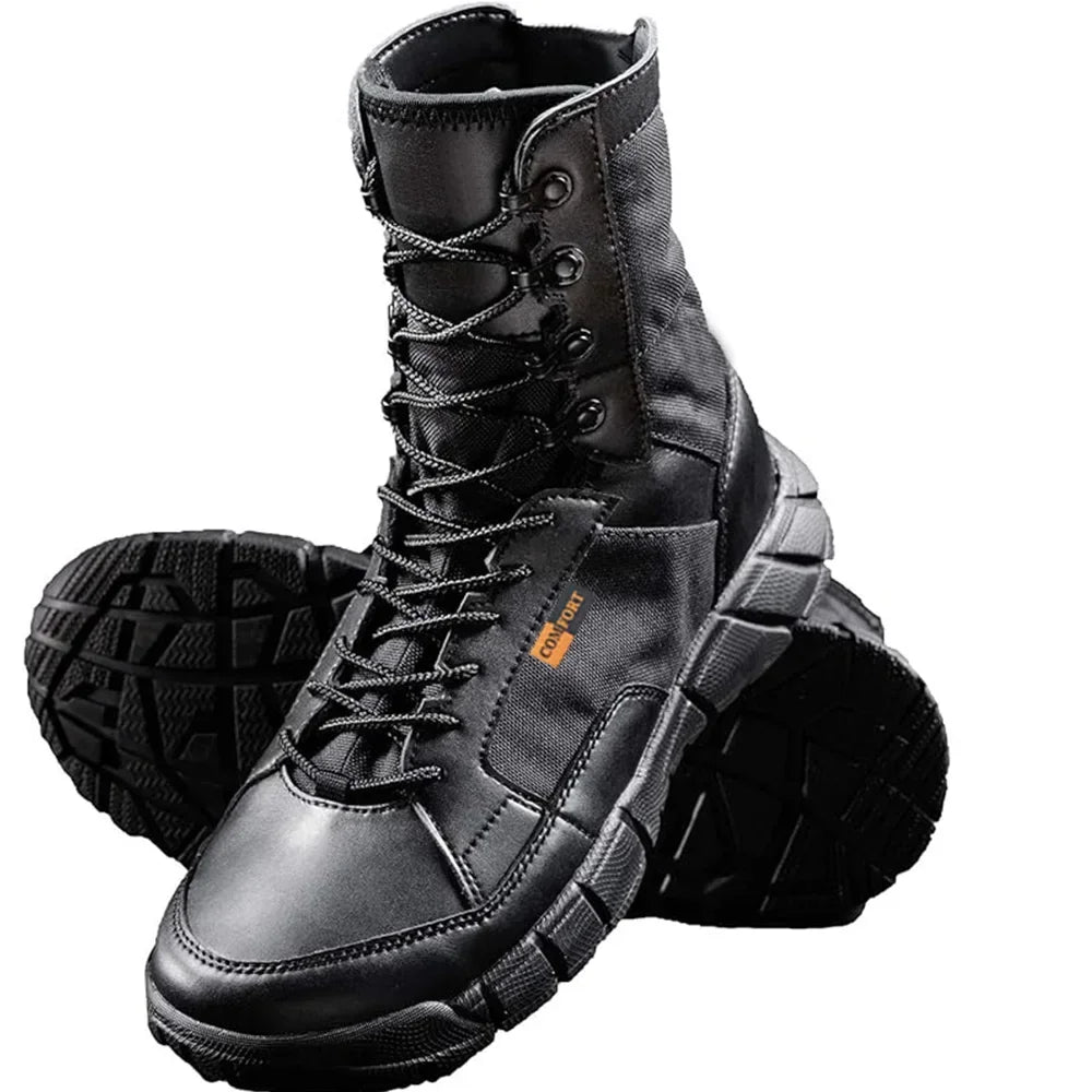 Lightweight Men Tactical Shoes Combat Boots Training Lace Up Waterproof Outdoor Botas Hiking Breathable Shoe