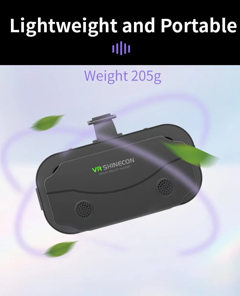 VR Glasses 3D Virtual Reality Smart Phone Mobile Smartphones 7 Inch Headset Helmet Game Wirth Real Viar Goggles Lenses Devices