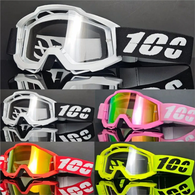 Gafas Motocross Universales – Lente PC Antipolvo y Viento Moto