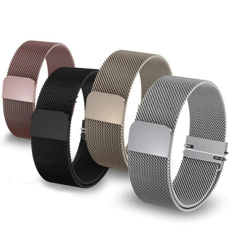 Milan Magnetic Mesh Belt Watchband For Citizen D-W Longines Omega Samsung Huawei Watch Strap Men and Women Bracelet 18 20mm 16mm