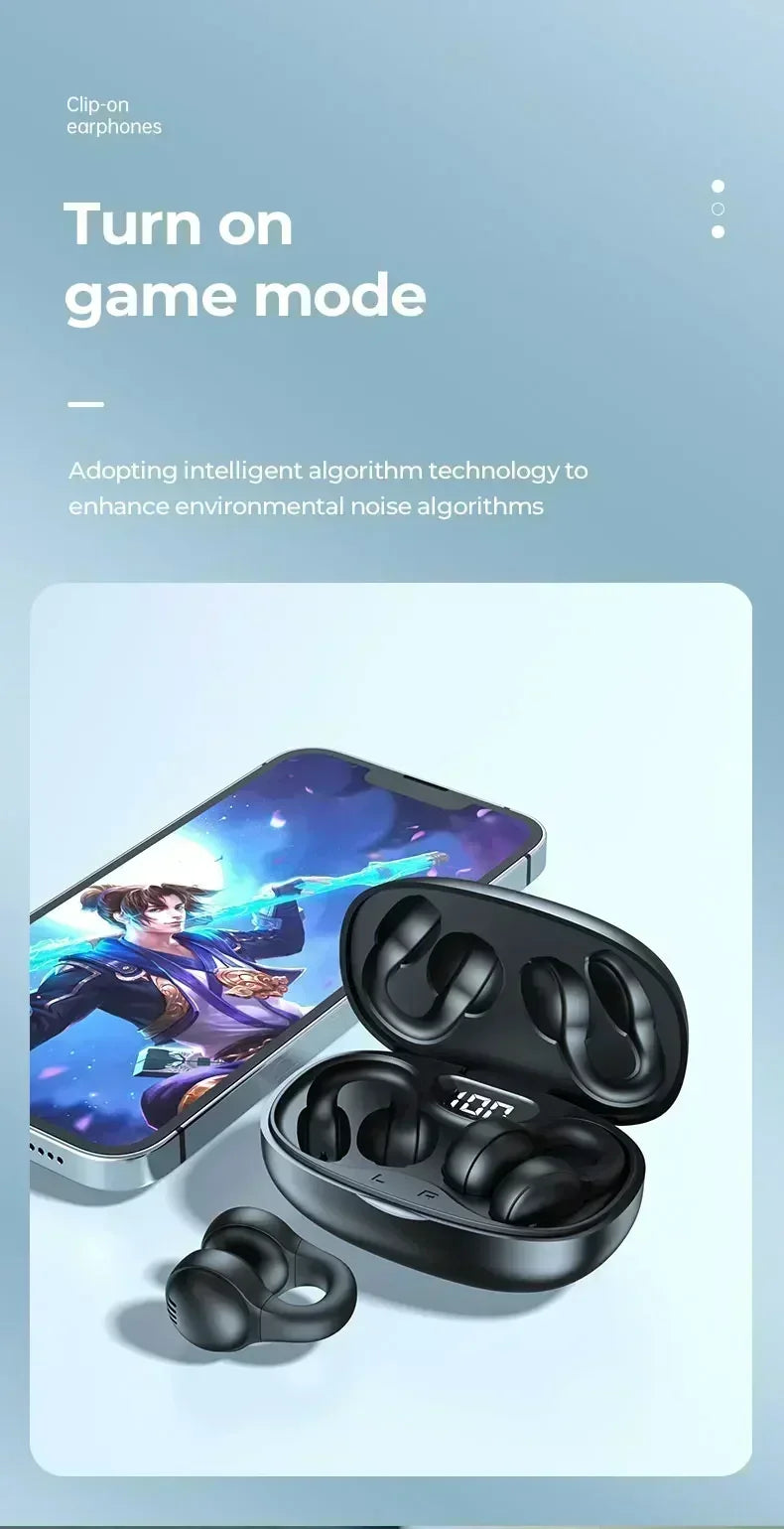 NEW X58 Wireless Earphone Noise Reduction Bluetooth LDE Power Display Earbuds in-Ear Headsets with Mic Touch Control for Phone