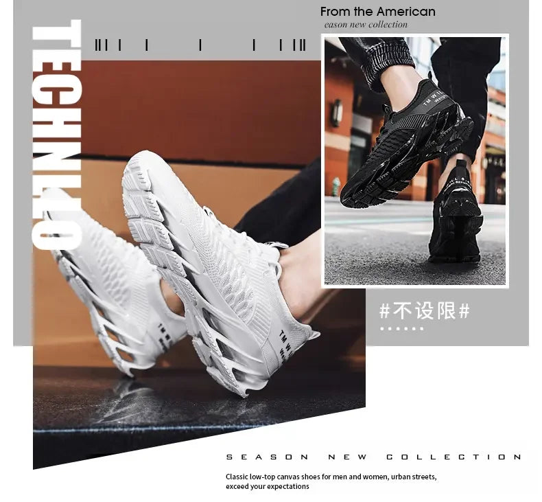 Men Shoes Fashion Mesh Breathable High-quality Sneakers Platform Soft Sole Casual Trend Versatile Running Shoes Tenis Masculino