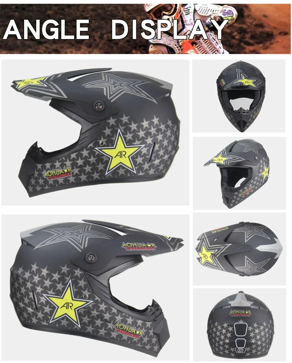 Casco Integral Moto Todoterreno | Downhill y Cross - ¡Incluye 3 Regalos!