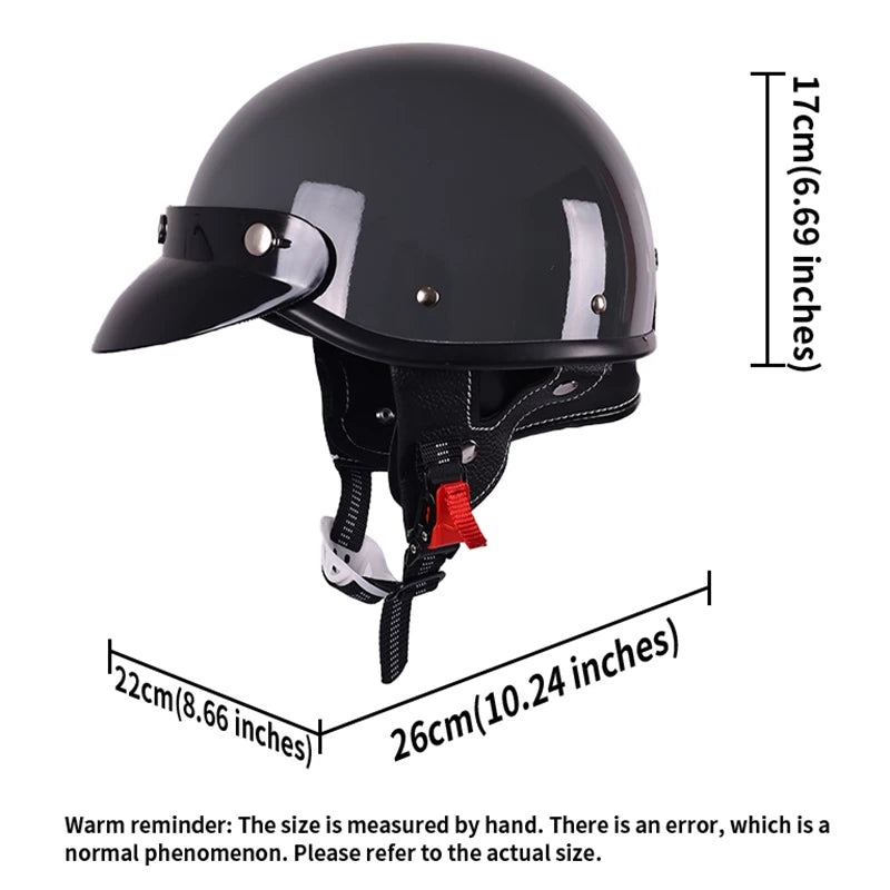 Classic retro couple half helmet, bicycle/electric bicycle/motorcycle helmet half helmet Christmas gift present