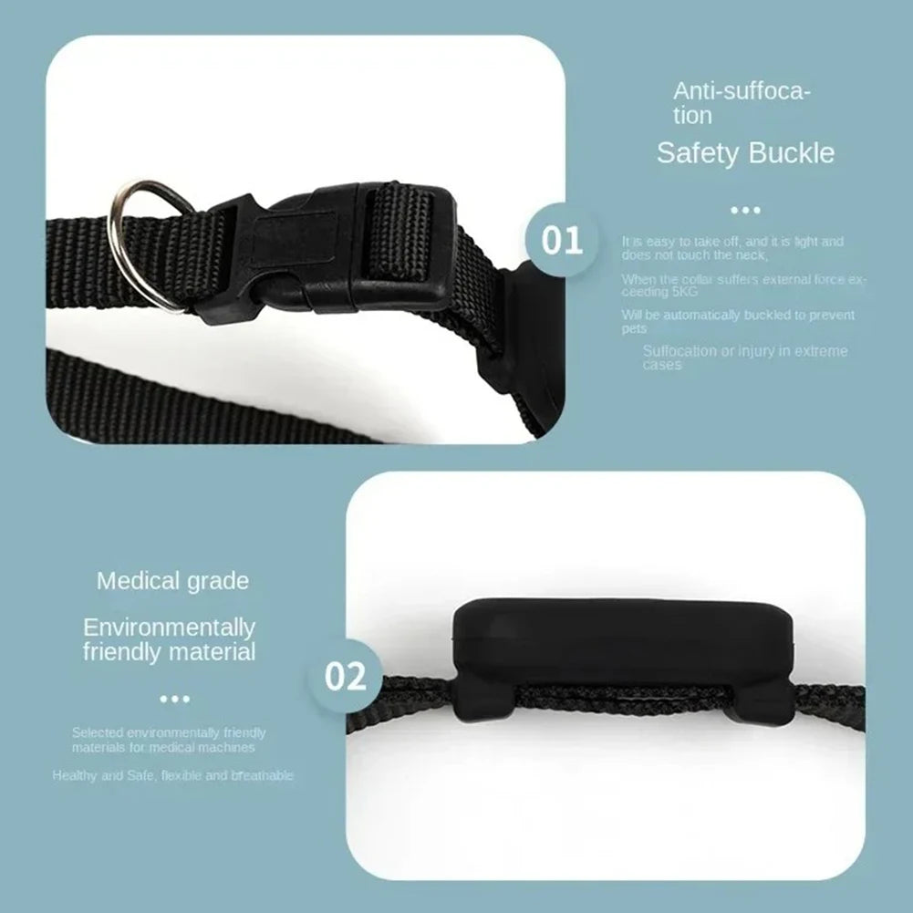 Waterproof Pet GPS Tracker - Dog & Cat Locator, with Adjustable Collar Anti Lost Dogs Real-time Tracking Device for iOS/Android