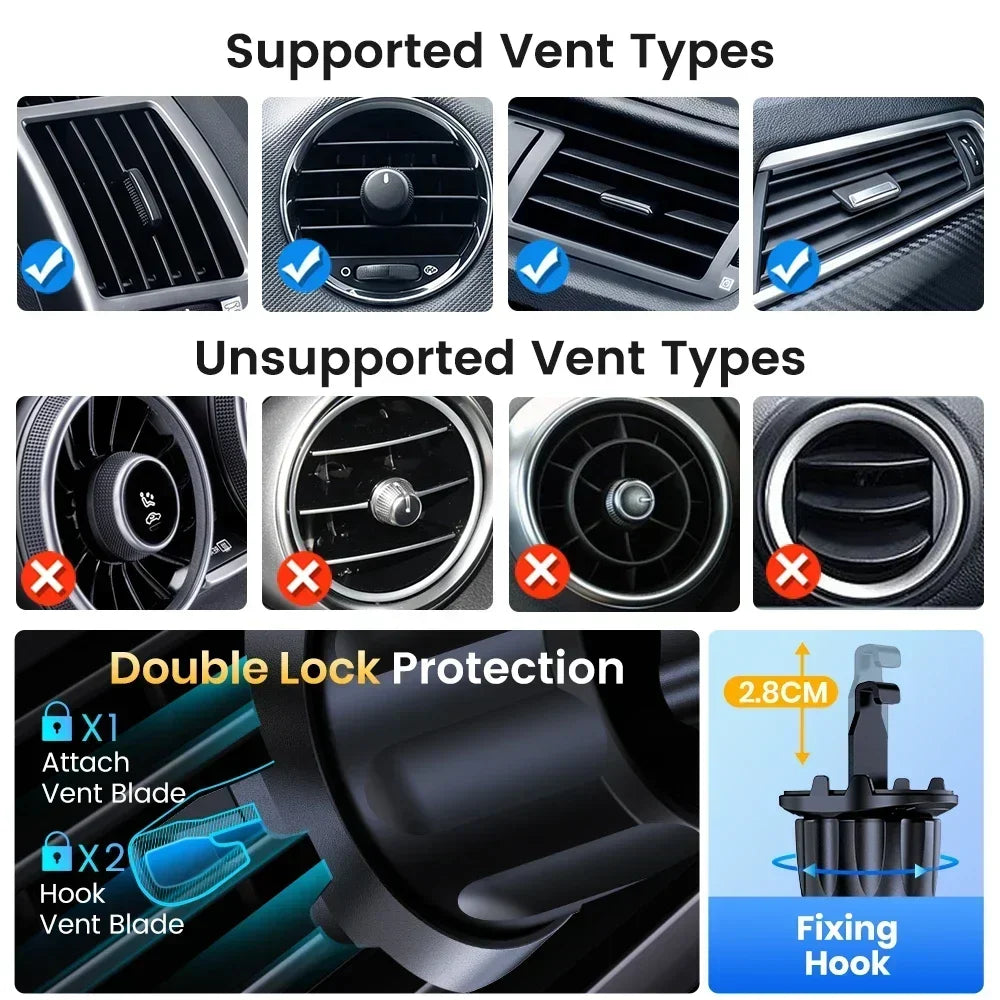 TOPK Magnetic Phone Holder Car Magnetic Car Phone Holder Mag-Safe Car Mount Powerful Air Vent ABS Stand For Smartphones