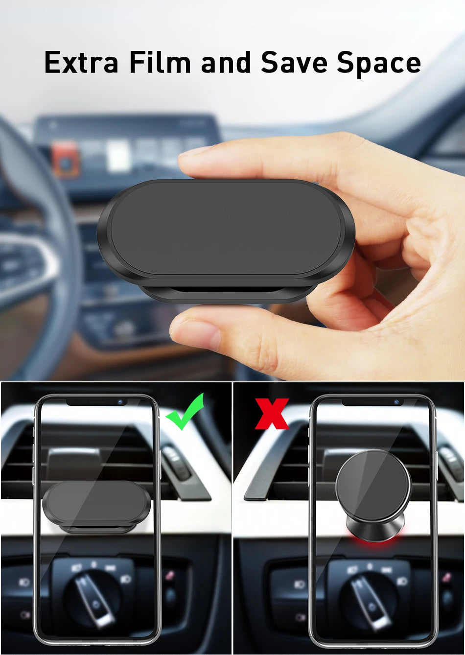 Magnetic Car Phone Holder Stand Mobile Cell Air Vent Magnet Mount GPS Support in Car For iPhone 15 14 13 X Xiaomi Samsung Huawei