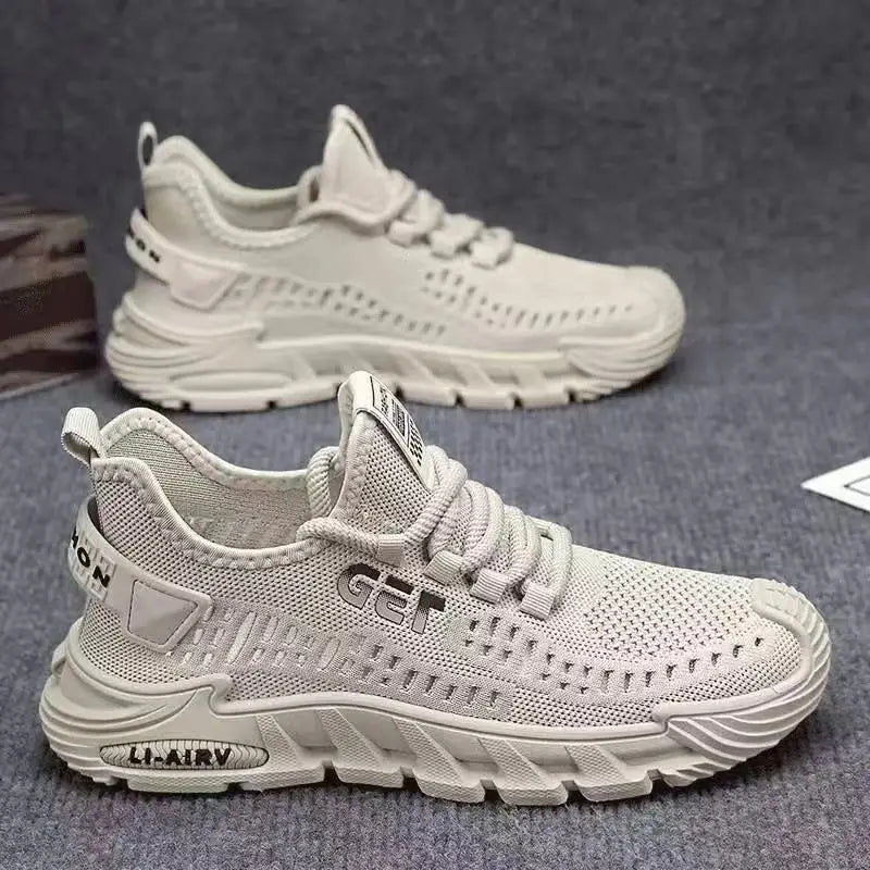 New Men's Sneakers Thick Sole Comfortable Casual Shoes Lightweight Breathable Fashion Running Shoes Luxury Male Tenis Masculino