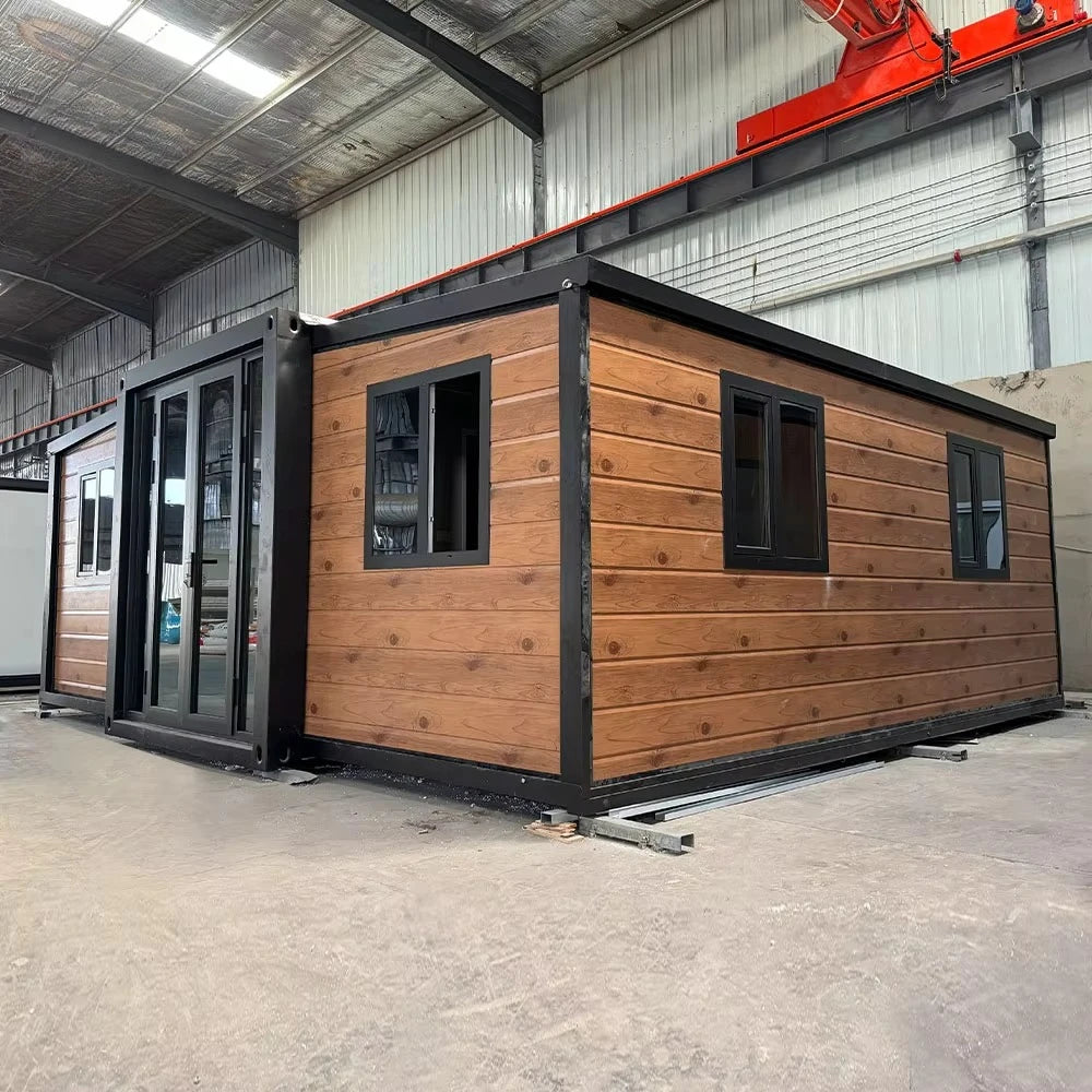 20FT 40FT Expandable Prefab Villa, Movable Modern Container House with 2/3/4/5 Bedrooms, Ready to Use Portable Modular Home