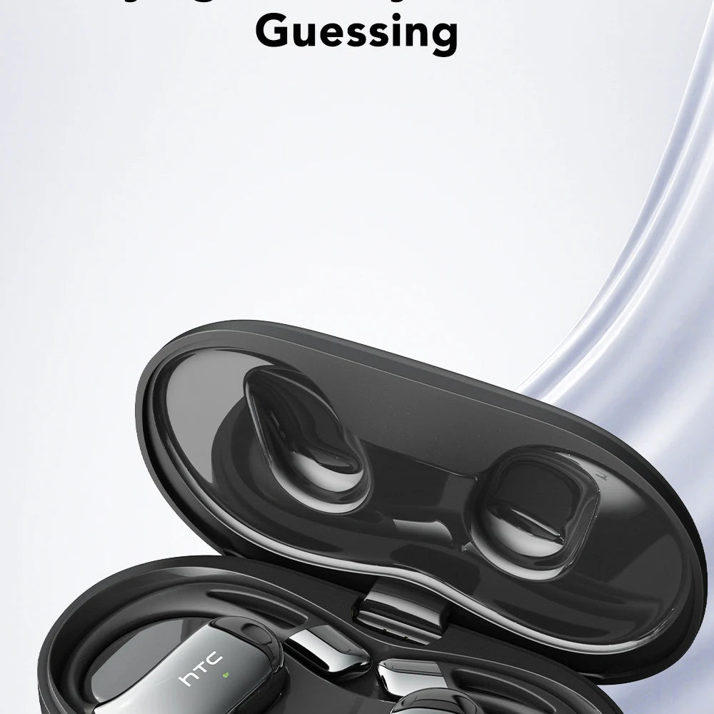 【HTC NE57】 Bluetooth V6.0 Earphones AI Translator Earbuds OWS Sport Wireless Headphones Comfort Earhooks Long Life with Mic