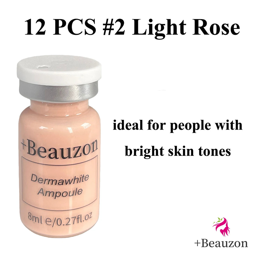 8ml BB Cream Hyaluronic Acid Facial Glow Serum Ampoule Essence Peptide Moisturizing Foundation Skin Rejuvenation Care Beauzon