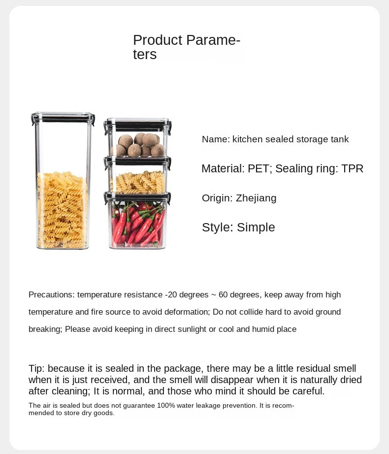 Set de Frascos Herméticos para Cocina - Organizador de Alimentos